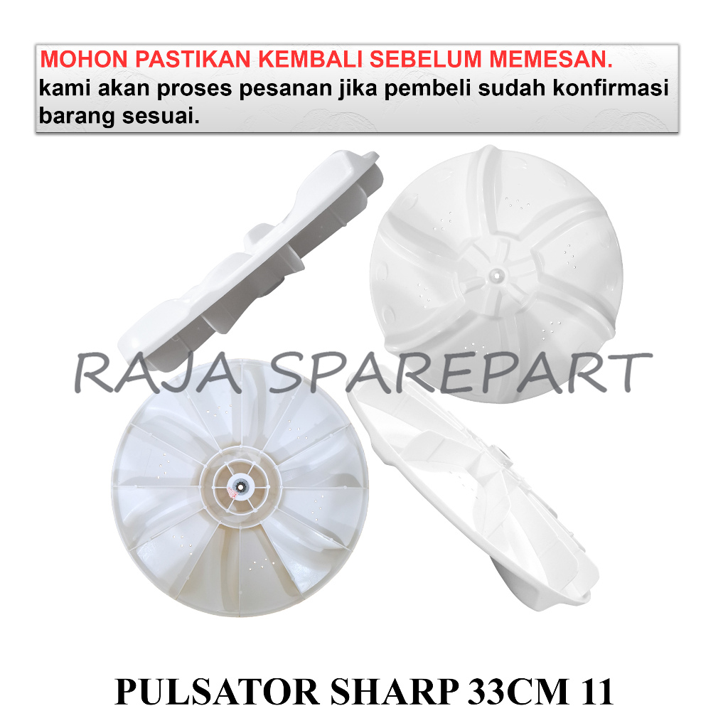 PMCSH33 PULSATOR/PUTARAN BALING-BALING MESIN CUCI/PULSATOR  MESIN CUCI SHARP 33CM  GIGI11