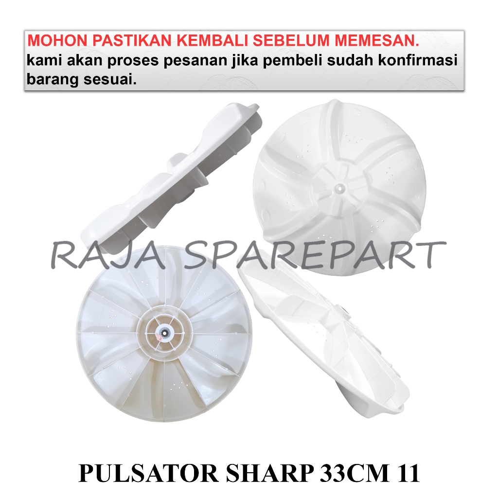 PMCSH33 PULSATOR/PUTARAN BALING-BALING MESIN CUCI/PULSATOR  MESIN CUCI SHARP 33CM  GIGI11