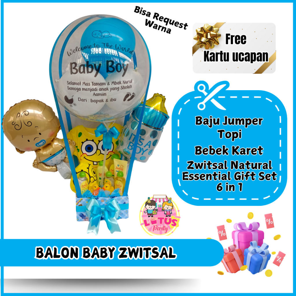 Balon Baby Zwitsal / Balon Baby Zwitsal New Born / Balon Baby Paket Zwitsal