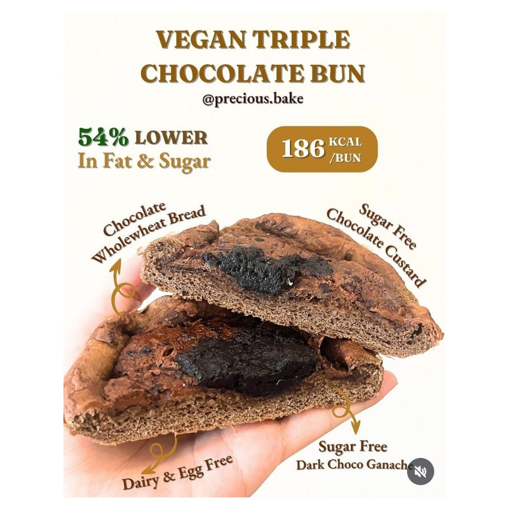 

Vegan Triple Chocolate Bun