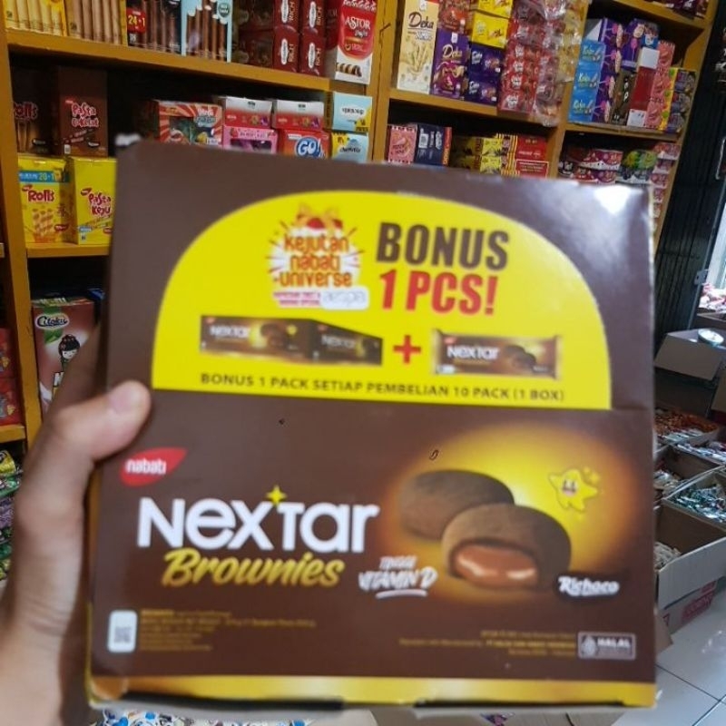 

NEXTAR Brownies sepack isi 10+1 (exp Jan 2025)