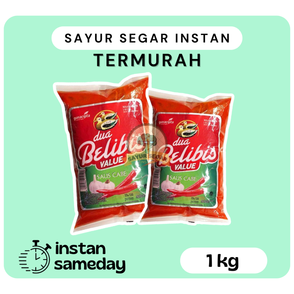 

Saus Belibis Cabe Kemasan Bantal ( Refill ) 1kg - Dua Belibis