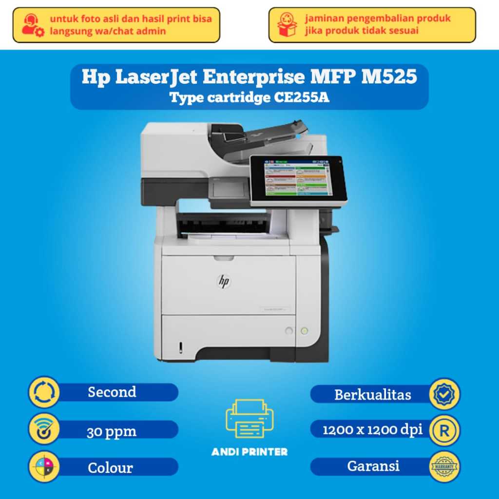 Printer Hp LaserJet 500 MFP M525 | Printer Mesin Foto Copy Multifunction