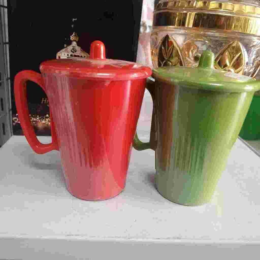 MUG + TUTUP VANDA MELAMIN C323-3.25 / GELAS GAGANG DAN TUTUP