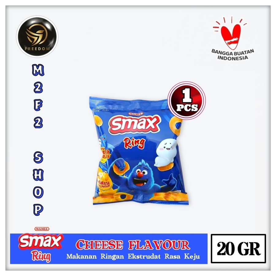 

Mamee Smax Ring Keju Original | Cheese Flavour Sachet - 20 gr (Kemasan Satuan)