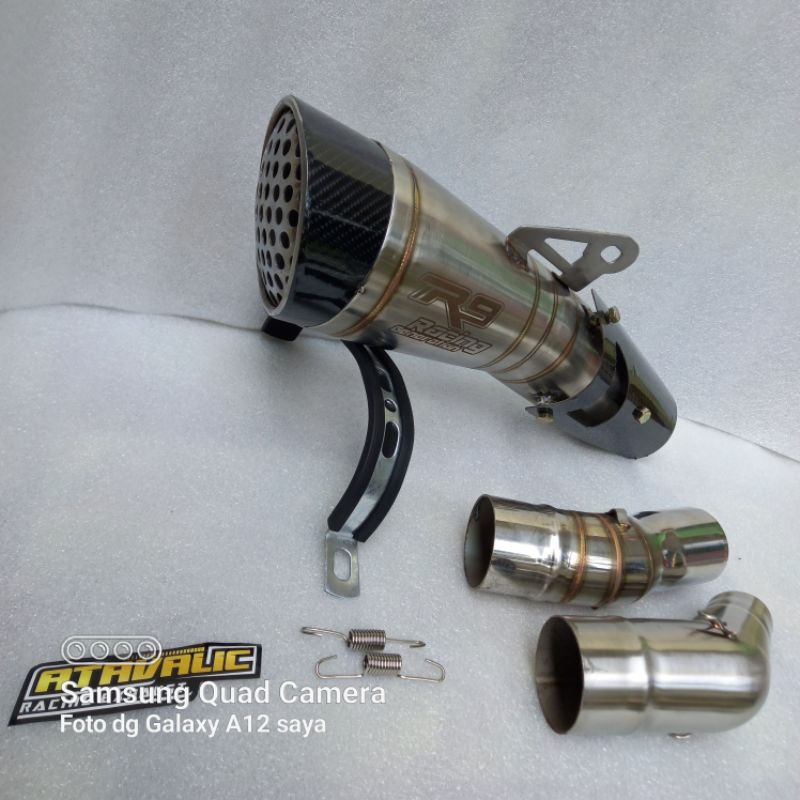 knalpot racing R9 H2 tameng +slipon for ninja250new ninja250fi old ninja250 karbu ninja 250 mono z25