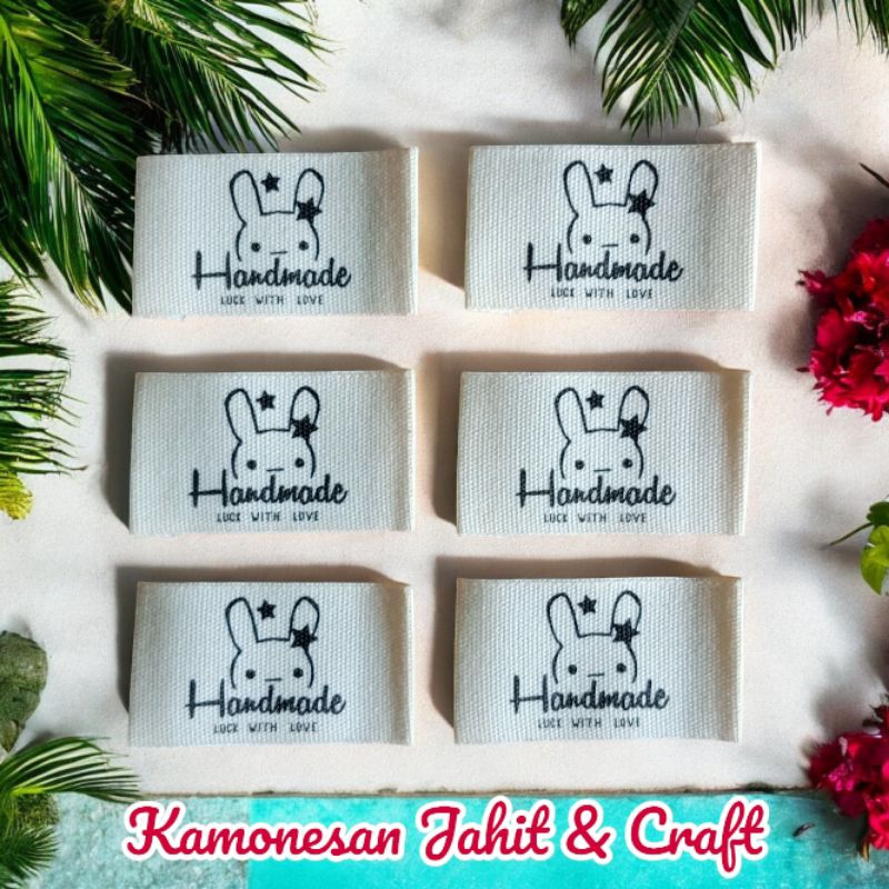 

Label Jahit Katun Handmade Rabbit (10pcs)