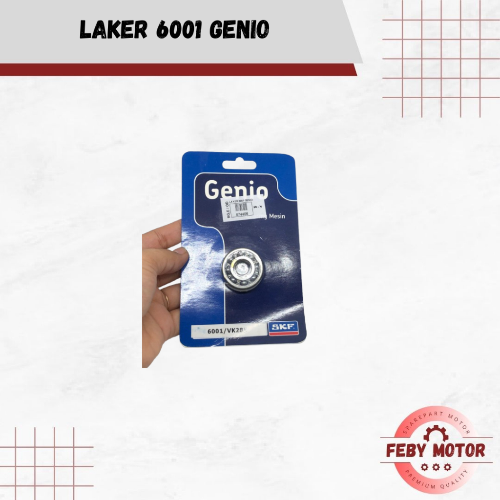 GENIO Laker Bantalan Roda 6001// Laker Laher 6001