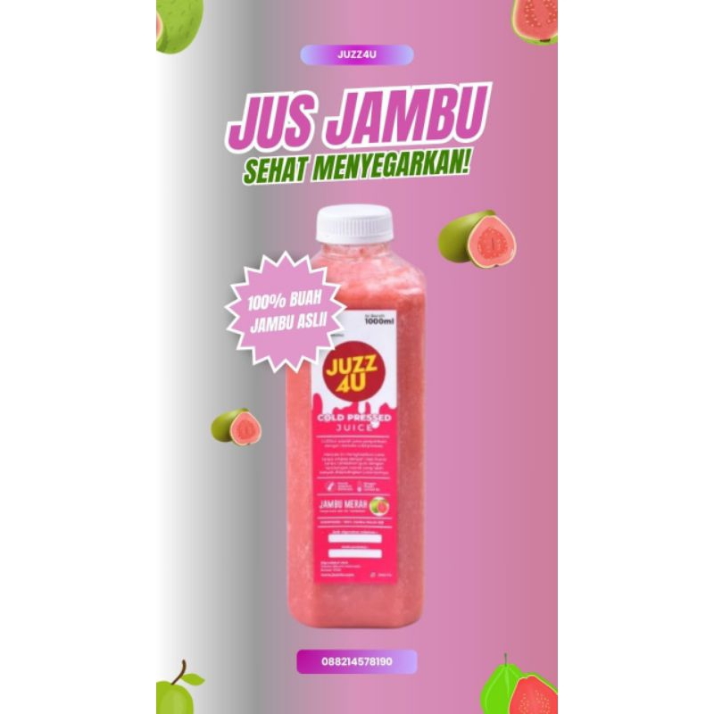 

Cold Pressed Juice Jambu 1 liter