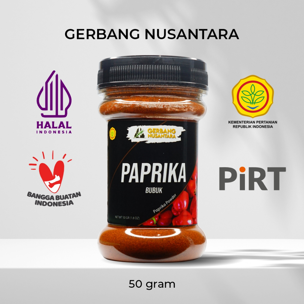 

Gerbang Rempah Nusantara Rasa Bumbu Paprika Merah Bubuk Premium 50gr