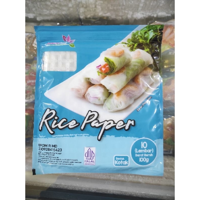 

rice paper kotak /kulit lumpia Vietnam Halal (isi 10)