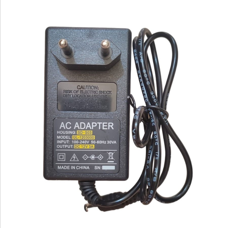 Adaptor / Adapter Listrik 12V - 3A ( 5.5 x 2.5mm )