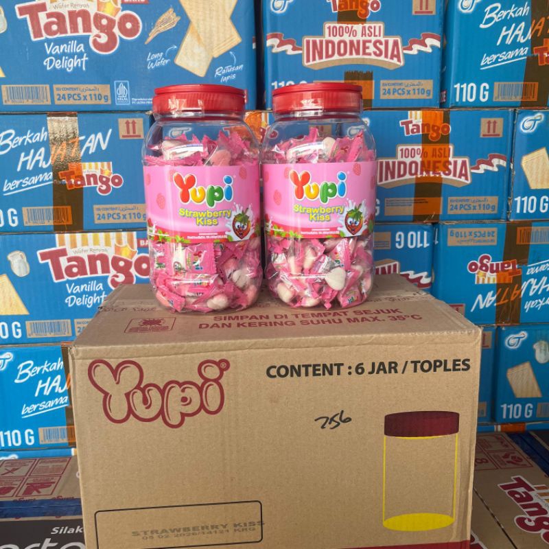 

yupi toples 300 gram 1 dus isi 6 jar