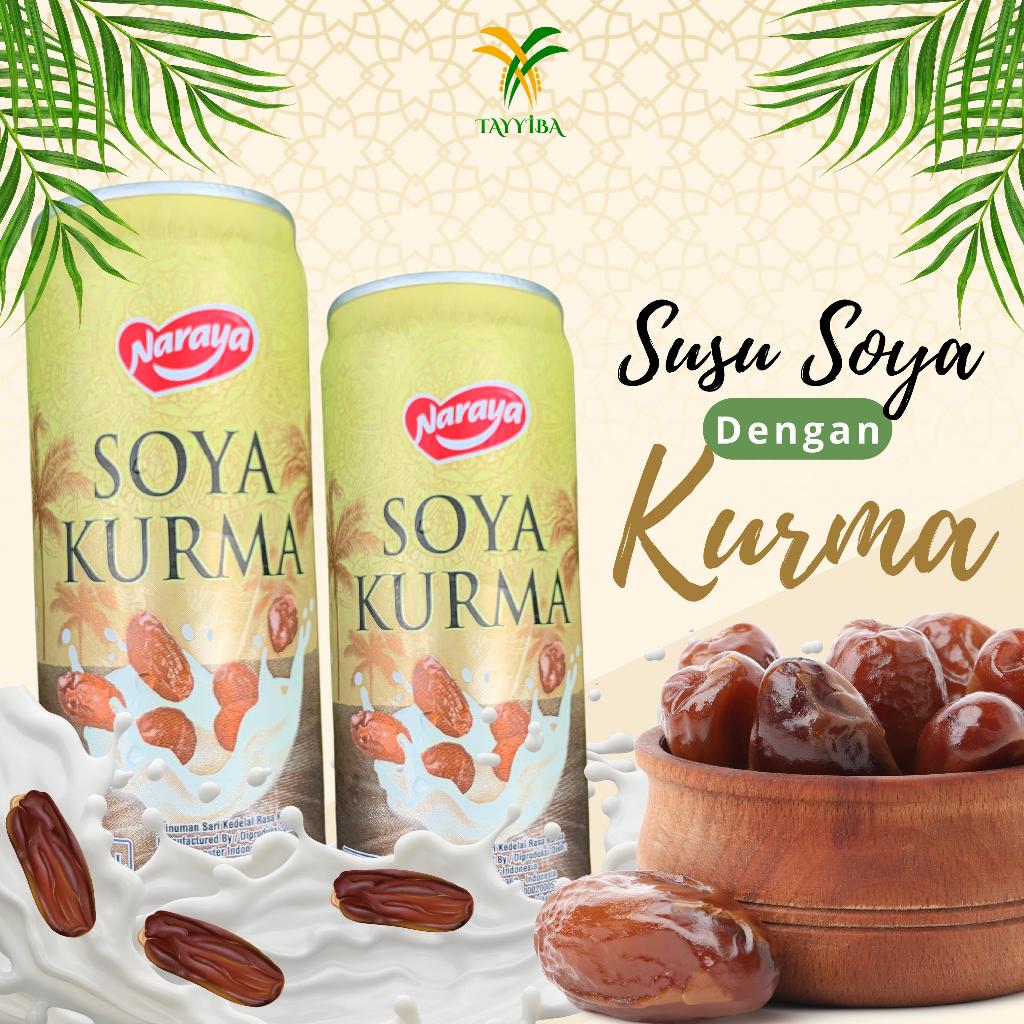 

Naraya Soya Kurma / Susu Kedelai Rasa Kurma Kaleng Minuman Bernutrisi