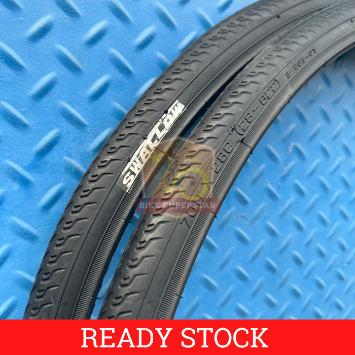 Ban Luar Sepeda Ukuran 700 x 28c Swallow Deli S-603 Road Bike Balap Fixie Fixed Gear