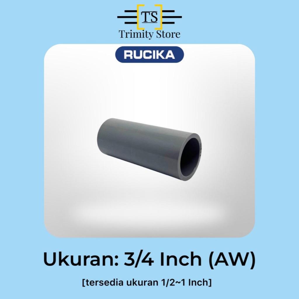RUCIKA Sok / Socket / Sambungan Pipa PVC (AW) Ukuran 3/4 Inch [S-AW]