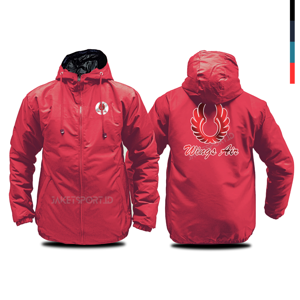 JAKET CUSTOM PERUSAHAAN INTANSI PT MASKAPAI WINGS AIRR BAHAN PARASUT TAHAN ANGIN 3 LAPIS