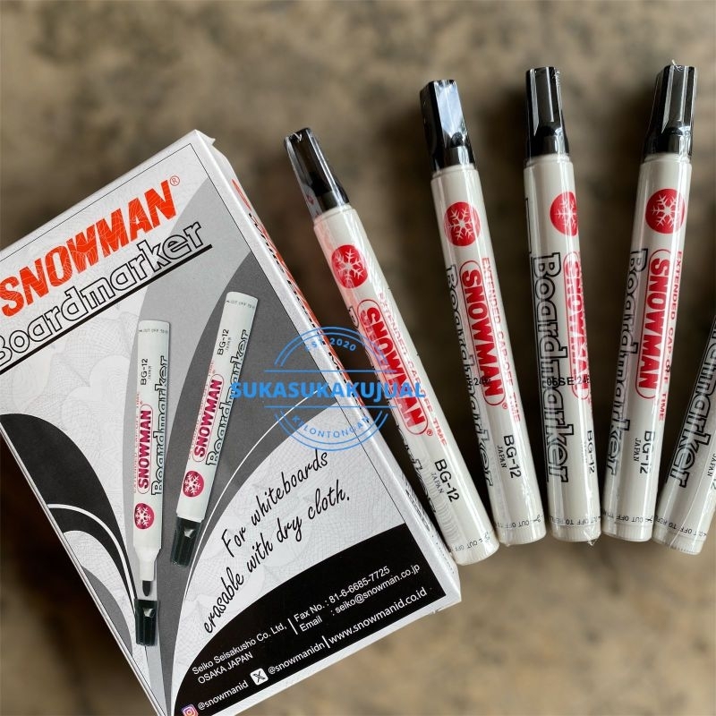 

spidol whiteboard snowman BG-12