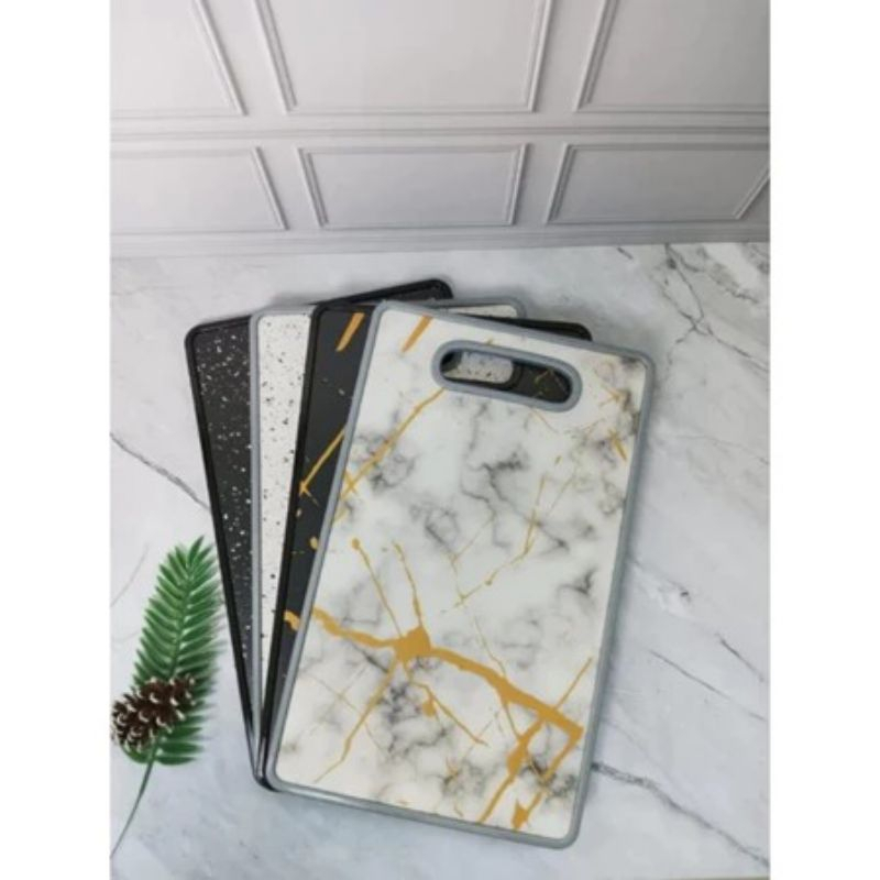 Talenan Plastik Marble Besar & Tebal / Talenan Motif Kramik Marmer / Talenan / Telanan