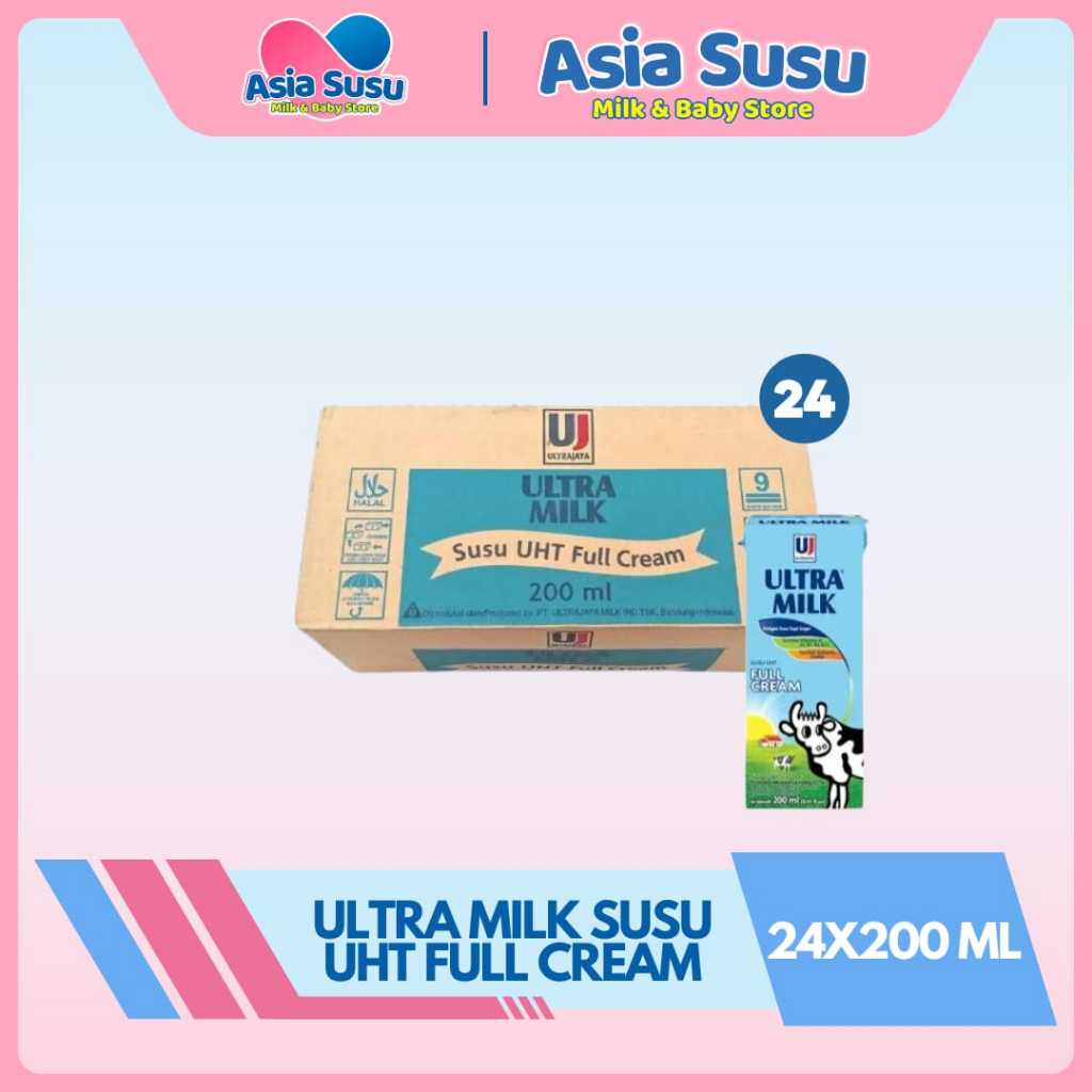 

[ KARTONAN ] ULTRA MILK SUSU UHT / FULL CREAM 200ML