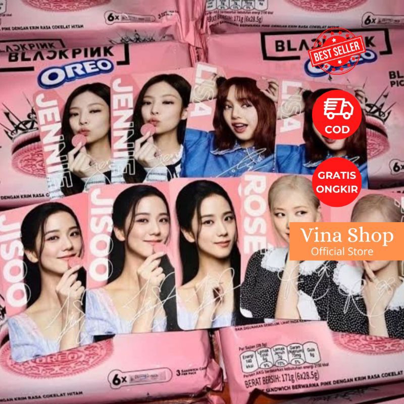 

Biskuit Oreo Blackpink 28,5 gr bonus photocard