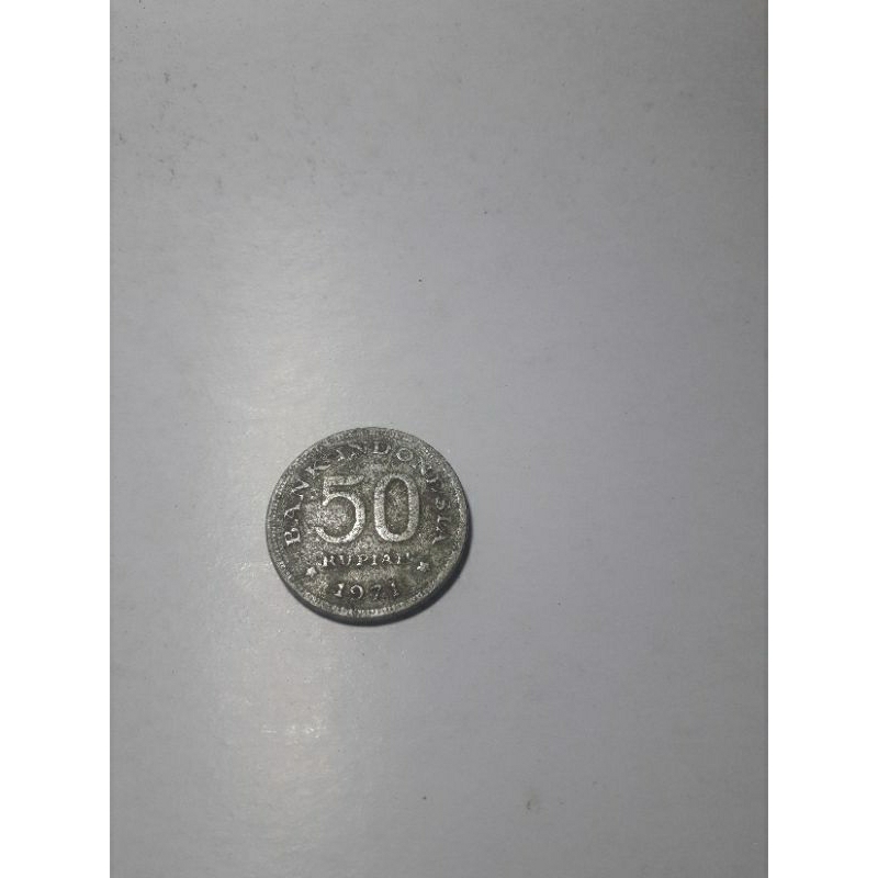 Koin Koleksi Indonesia 50 Rupiah Cendrawasih tahun 1971