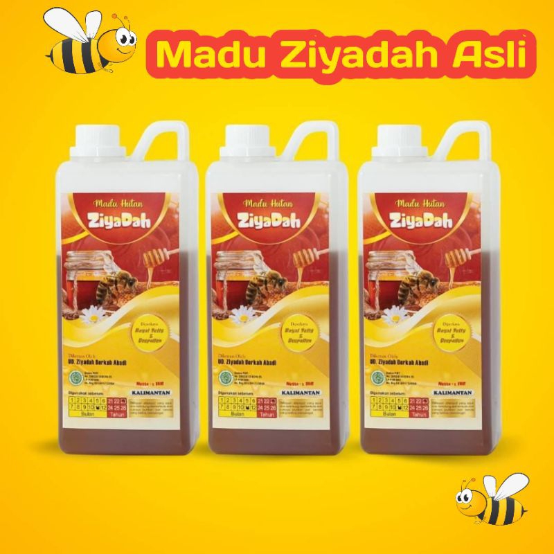 

Madu Asli Ziyadah 1 Kg murni madu hutan liar Kalimantan