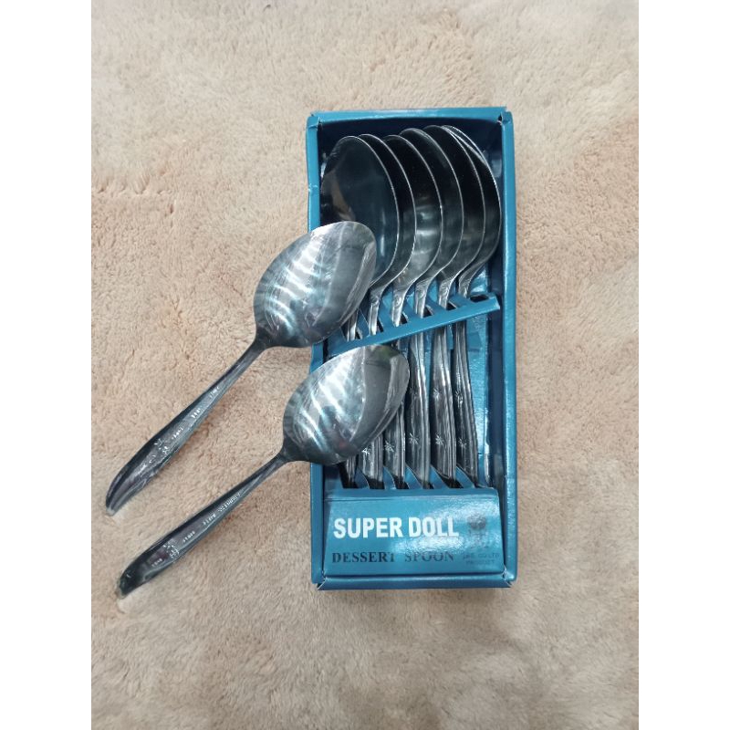 [6 Pcs] Sendok Makan SUPER DOOL (403)Dinner Spoon/Stainless Steel Tebal