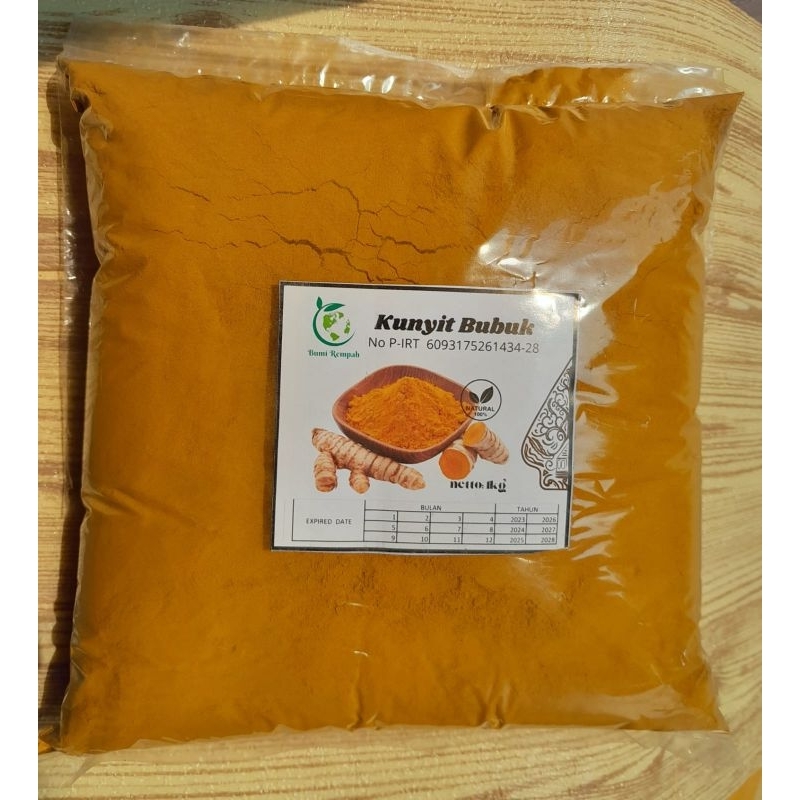 

kunyit/kunir bubuk kemasan 1kg