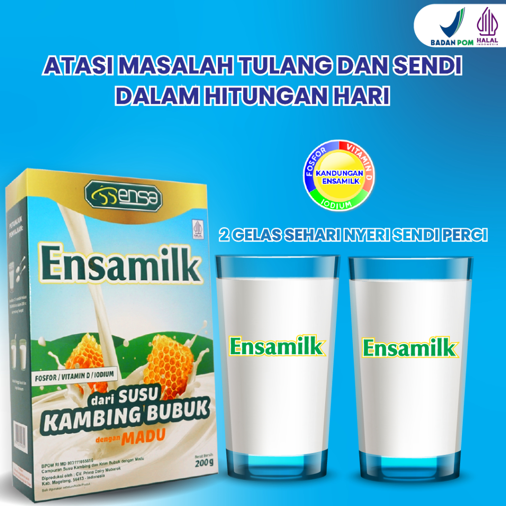 

Ensamilk Susu Kambing Etawa Atasi Masalah Tulang dan Sendi