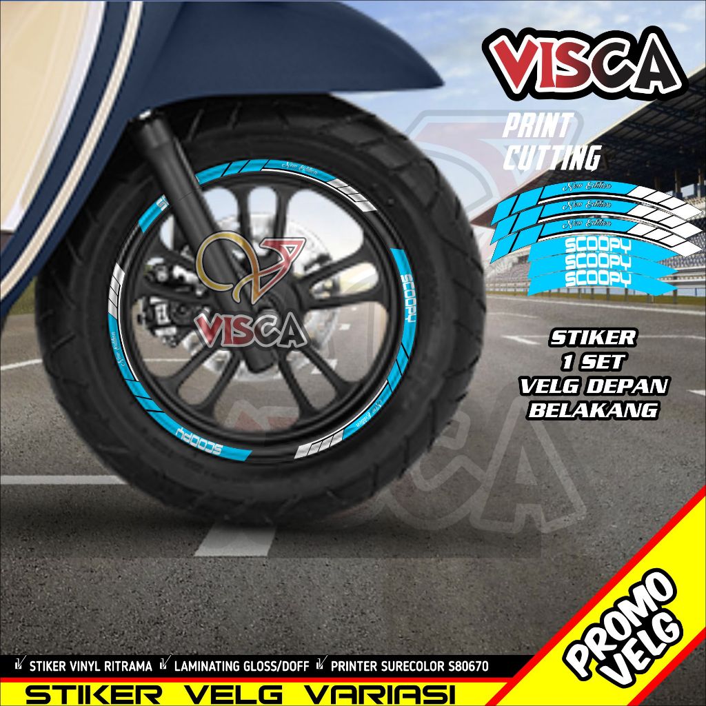 Stiker Velg Scoopy List Velg Motor Stiker Velg Scoopy A04