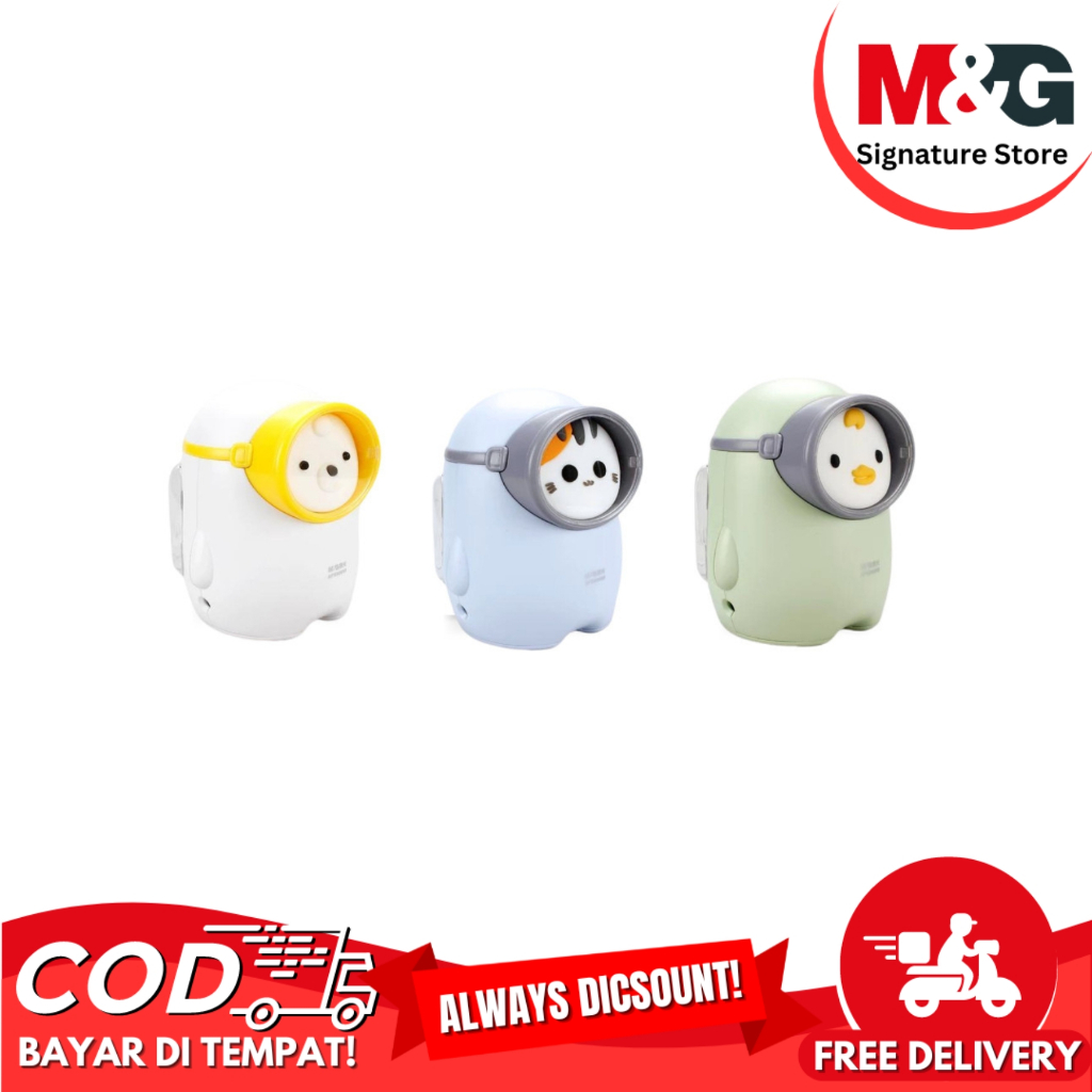 

Rautan Listrik Electric Sharpener M&G Cartoon Dual Power Battery & USB Lucu #APS906N9