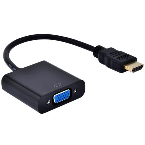CONVERTER HDMI TO VGA HIGH QUALITY / HDMI MALE TO VGA FEMALE LAPTOP PROYEKTOR INFOCUS