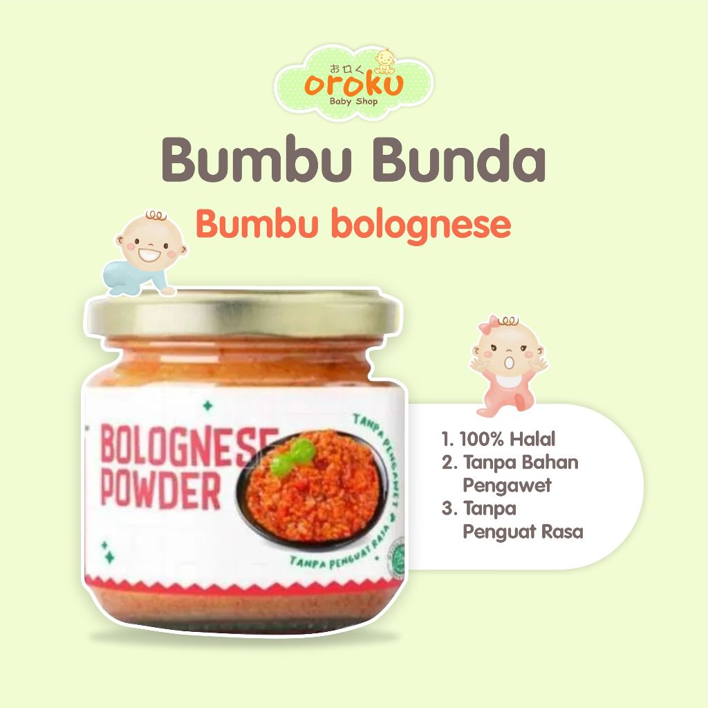 

BUMBU BUNDA BUMBU BOLOGNESE / BUMBU MPASI