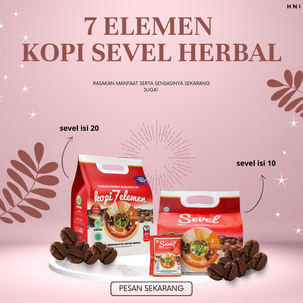 

Kopi Herbal HNI - Kopi 7 Elemen isi 10 & 20