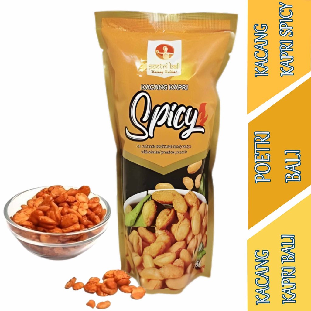 

Kacang Kapri Rasa Spicy - Poetri Bali - Kacang Kapri Bali - 75gr