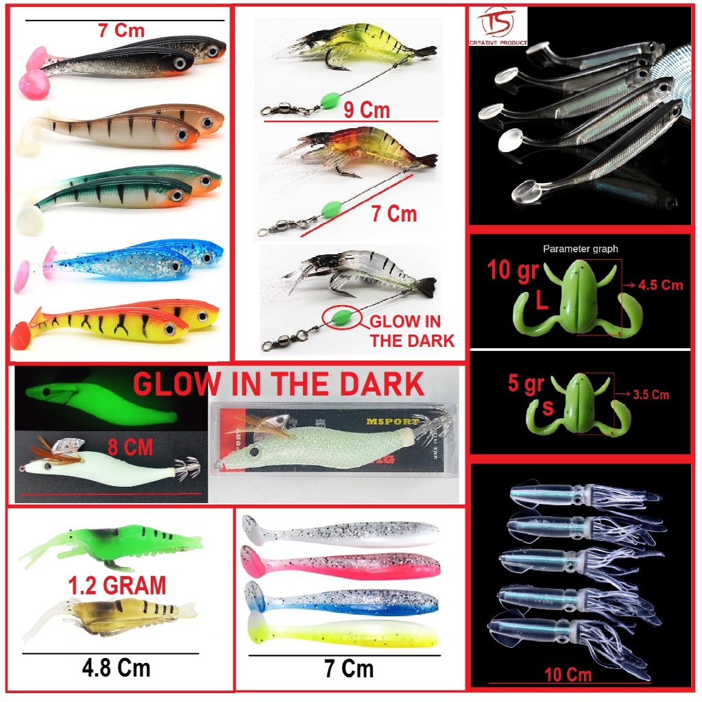 Umpan Pancing UMPAN IKAN UMPAN MANCING Ikan umpan silikon umpan karet umpan udang umpan kodok umpan 