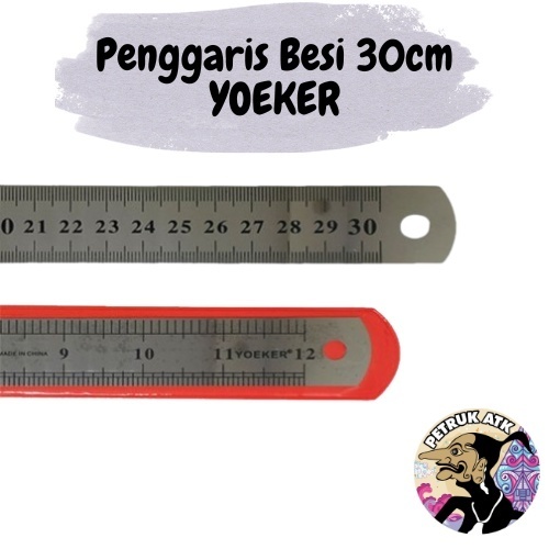 

YOEKER - Penggaris Besi Stainless Steel - 20 Cm - Pcs