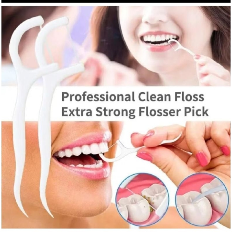 Dental Floss / Benang Tusuk Gigi Dental Floss / 50 Buah Dental Floss Pembersih Gigi