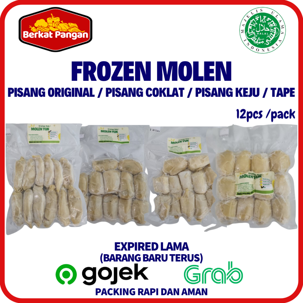 

Frozen Pisang Molen Coklat Keju Tape