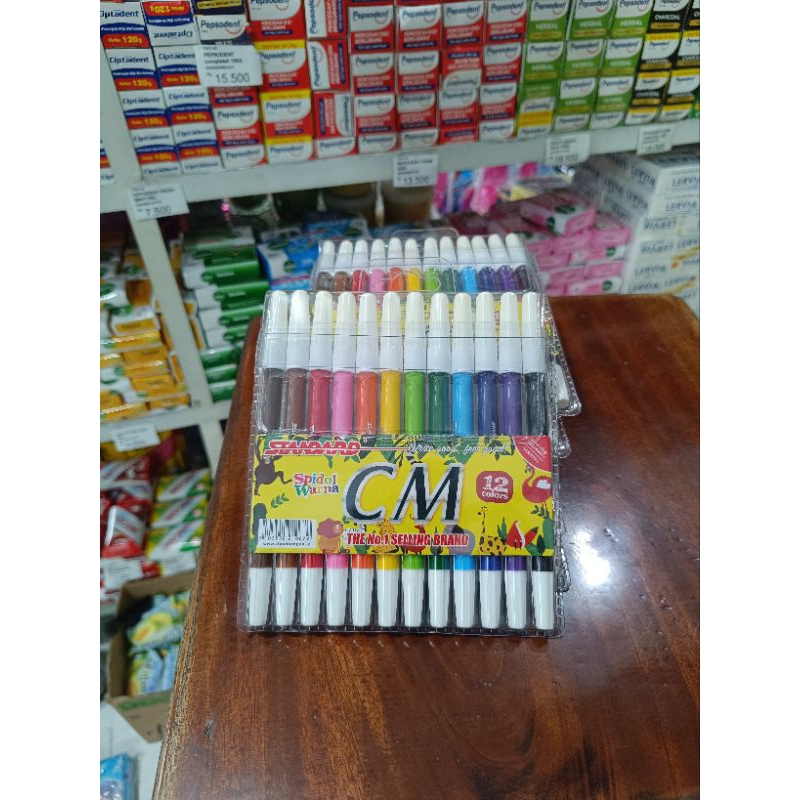 

Spidol warna merk standard CM 1pack isi (12 colour)