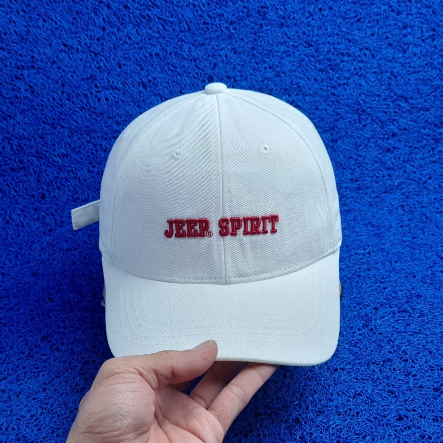 topi jeep spirit putih second original