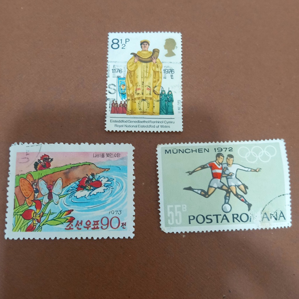

Perangko Lawas 90 Joseon Stamps 8 1/2 Pence Archdruid Eisteddfod Romania Circa 1972 Koleksi Langka