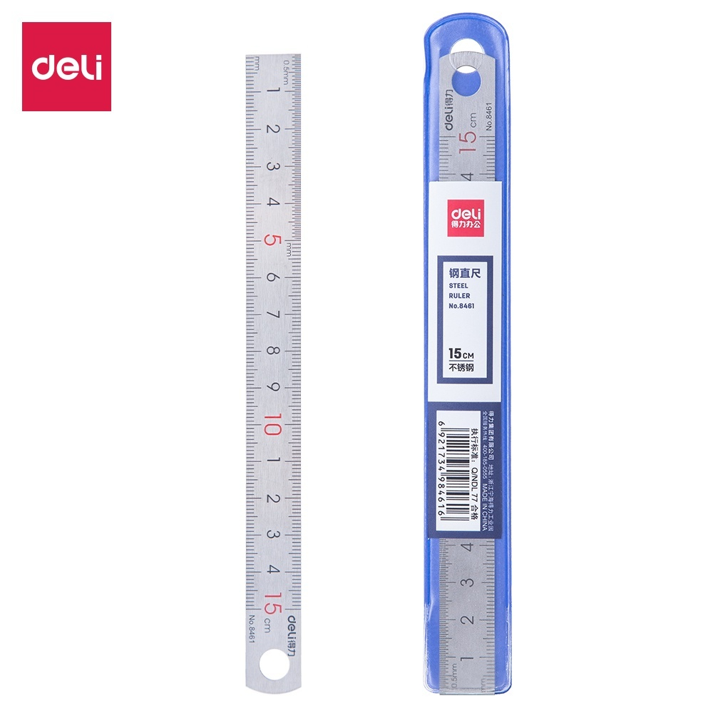 

PENGGARIS BESI 15CM DELI METAL SILVER 8461