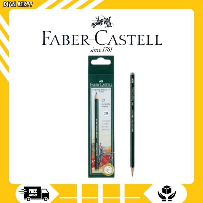 

Pensil Faber-Castell 2B / Pencil 2B Faber-Castell /Pcs