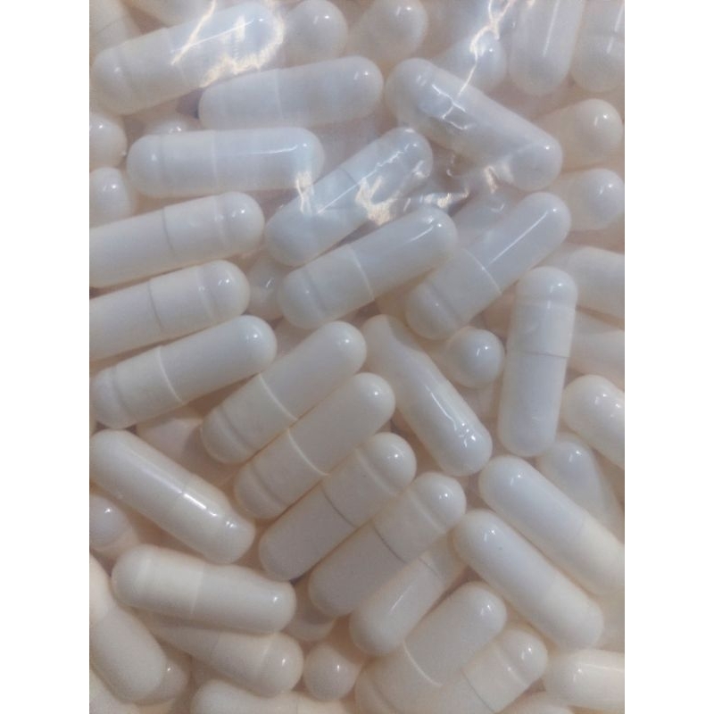 Cangkang kapsul kosong uk 00, 1.000mg. 1.000pcs. Putih2