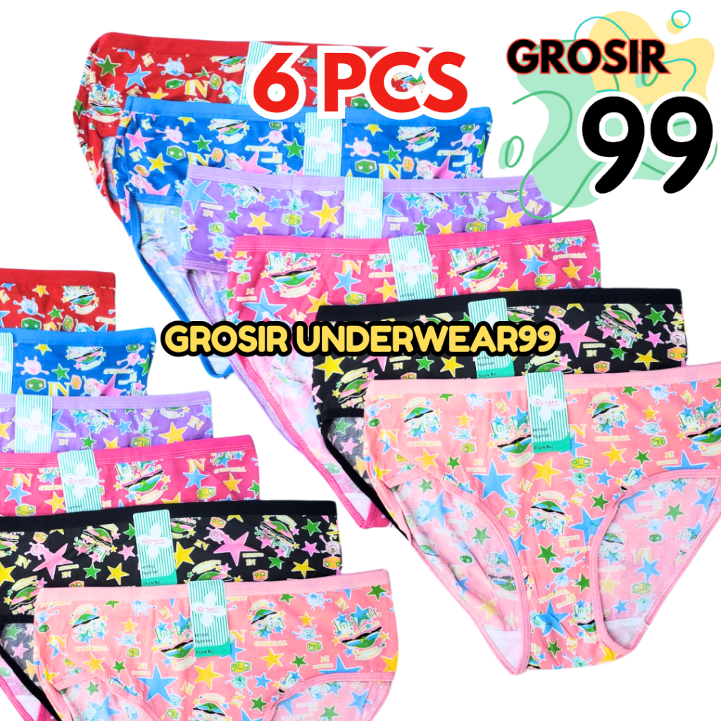 CD REMAJA WANITA BUNGA LUSINAN / 6 PCS GROSIR99