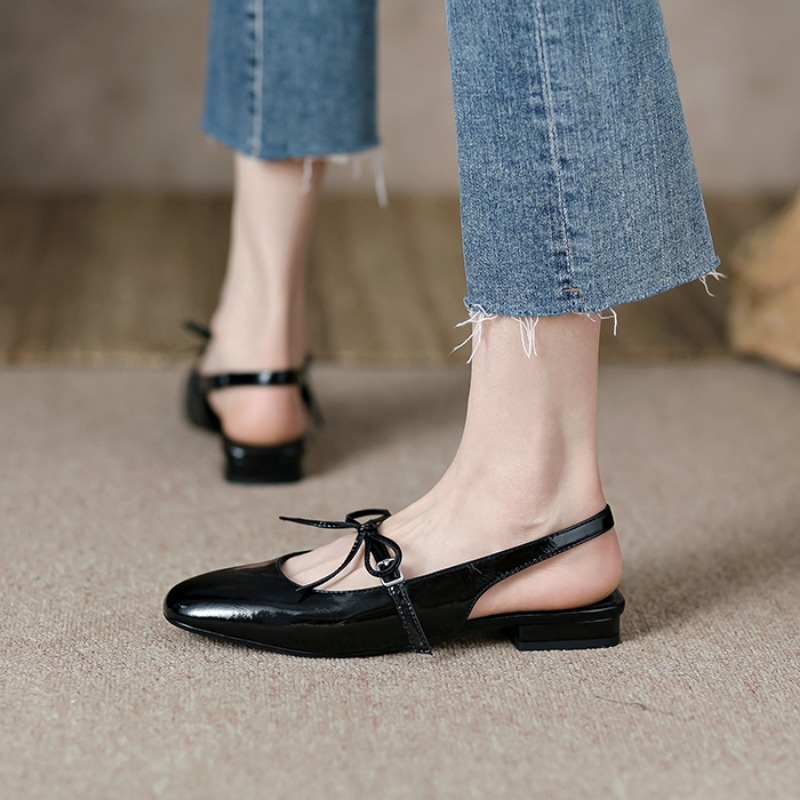 Sepatu wanita sepatu hak tali pita zenie hak 3cm