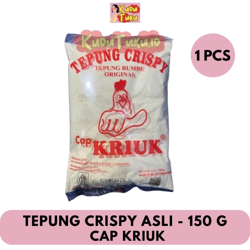 

1 PCS - TEPUNG CRYSPI ASLI 150g CAP KRIUK ( AROMA DEWI ) - TEPUNG CRISPY KRIUK JEMPOL