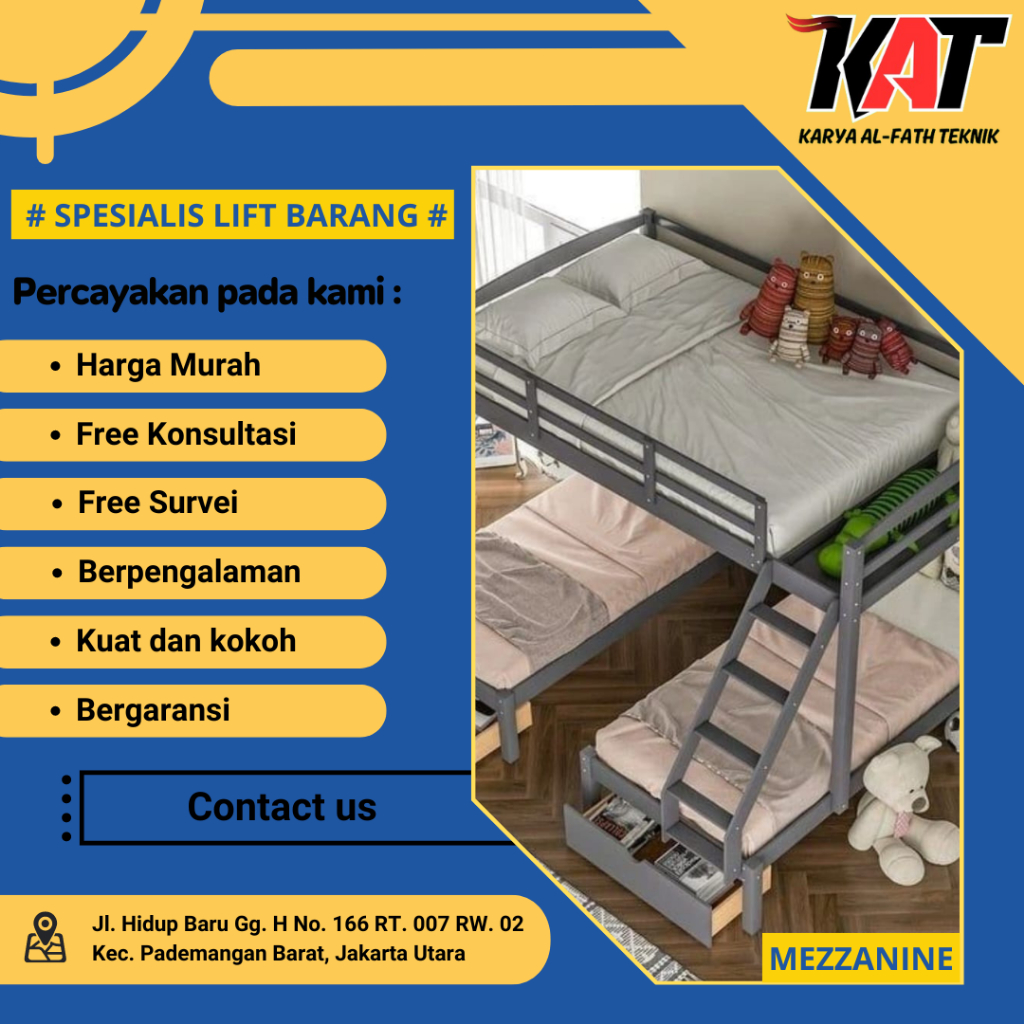 Mezzanine Tempat Tidur Susun